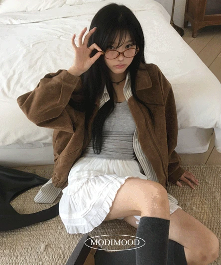 [핏보장🤎/모델극찬] 스웨이드 블루종 점퍼 자켓 - 3color