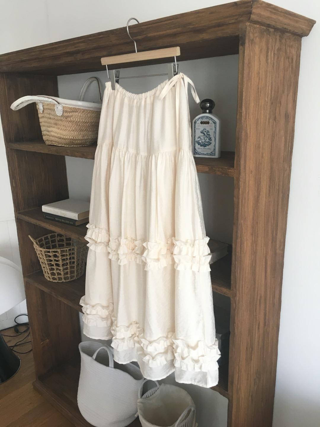 [made] 레터 프릴 스커트 (바로배송)