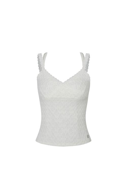VERA LACE TOP ivory