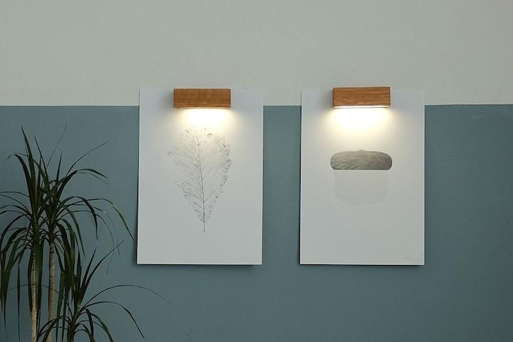 Hang lamp 포스터 부착형 원목 조명(250단계밝기조절)