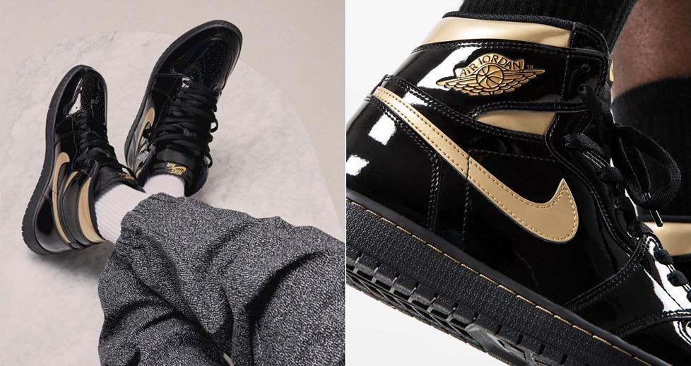 [해외] 에어 조던1 하이 OG 블랙 메탈릭골드 Air Jordan 1 Retro High OG