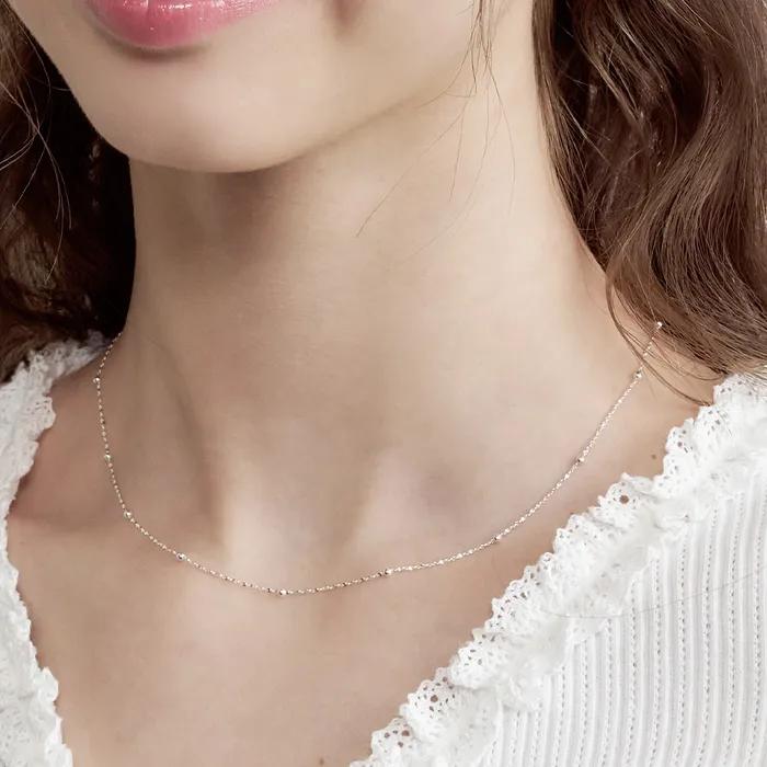 [지민PICK][29CM 단독][silver925] eden ball chain necklace