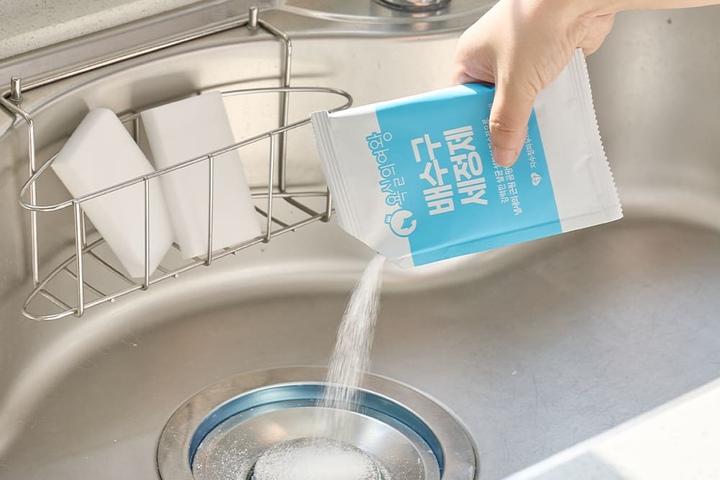 1+1 배수구 클리너 (총 8회분) 싱크대 배수관 청소 세정제