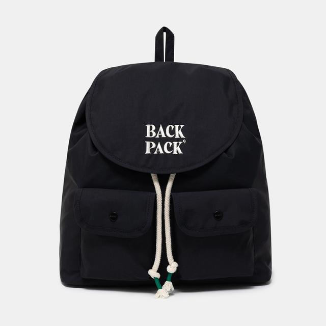 【Nuyet】Black round pocket backpack ブラック ラウンド ポケット バックパック - Nuyet | 60