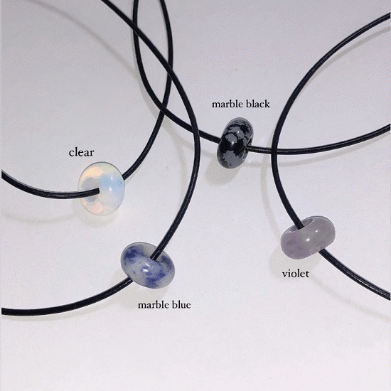 [1+1할인/13color] 가죽목걸이 / Oriental necklace / 원석목걸이