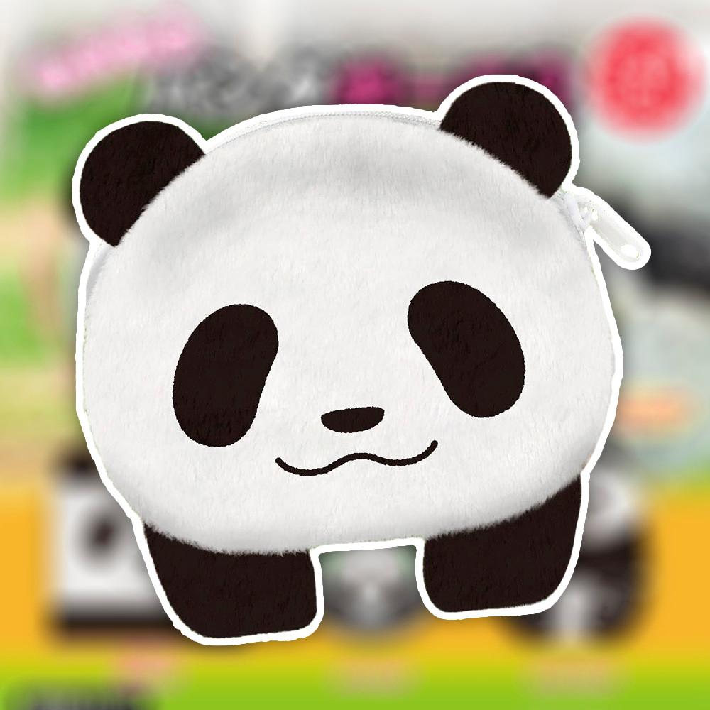 유메야 가챠 부드러운 촉감의 판다 얼굴 파우치2 빼꼼