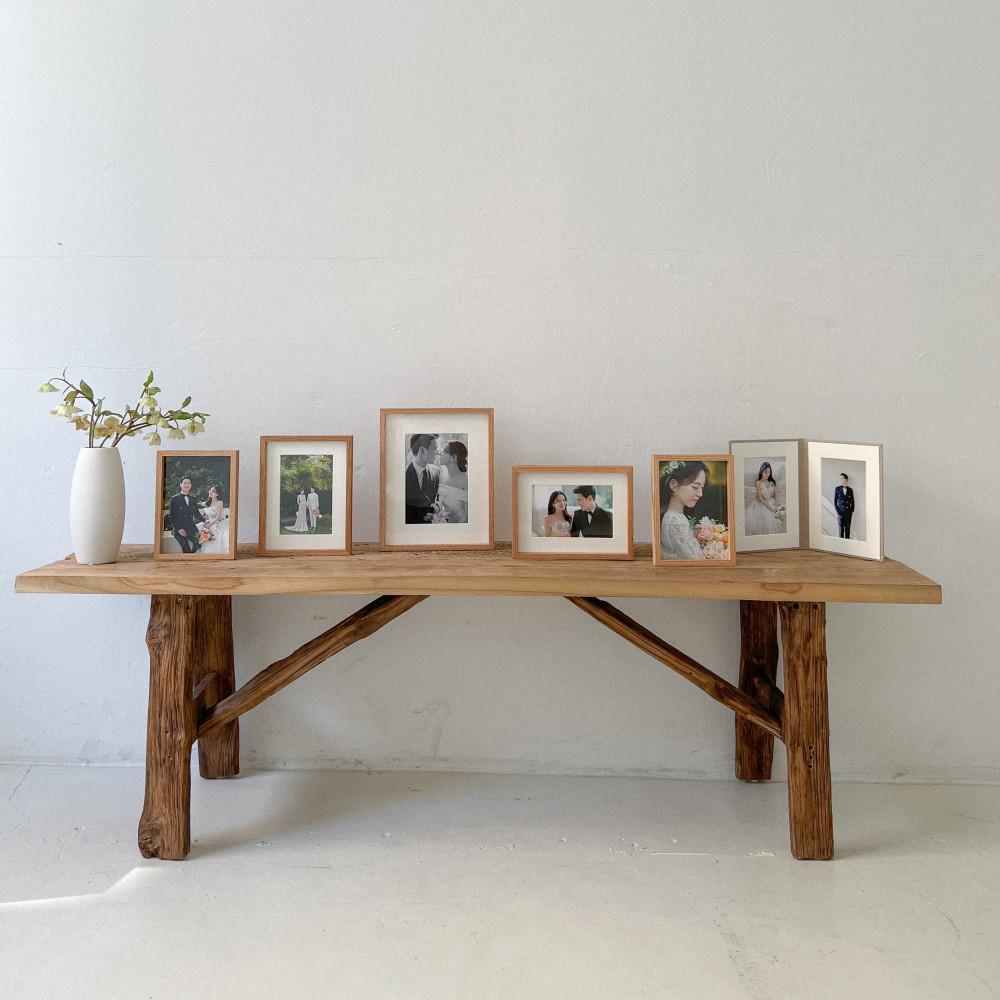 웨딩포토테이블패키지 프리미엄월넛 원목액자