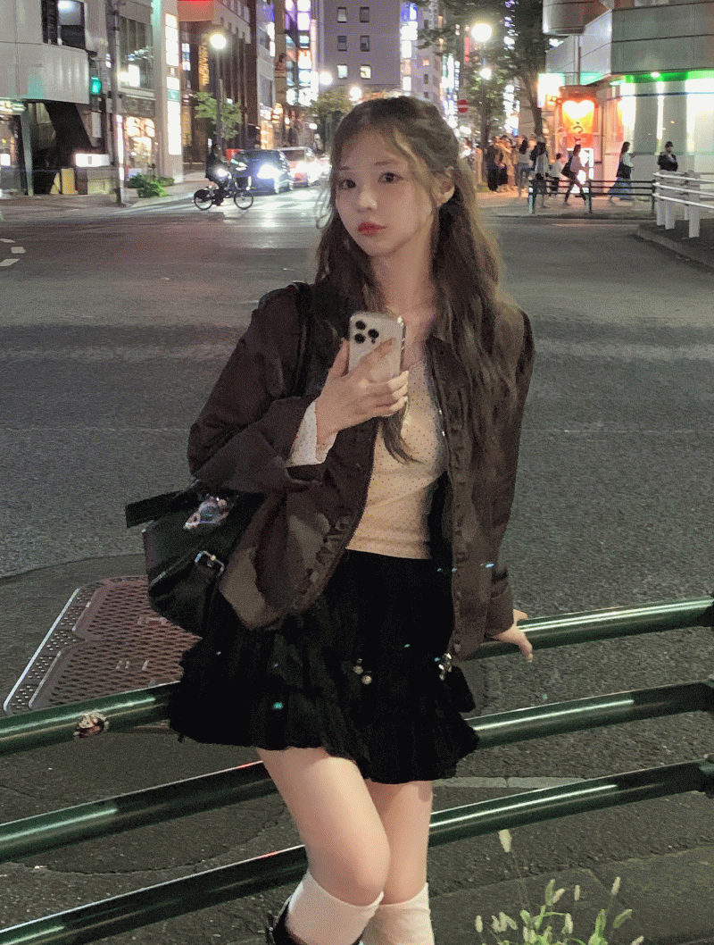 멜티드 Territory Cotton Frill Jacket (2colors)