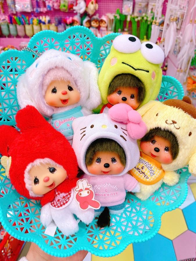 산리오 몬치치 마스코트 키링 ﻿Big Head SS Mascot