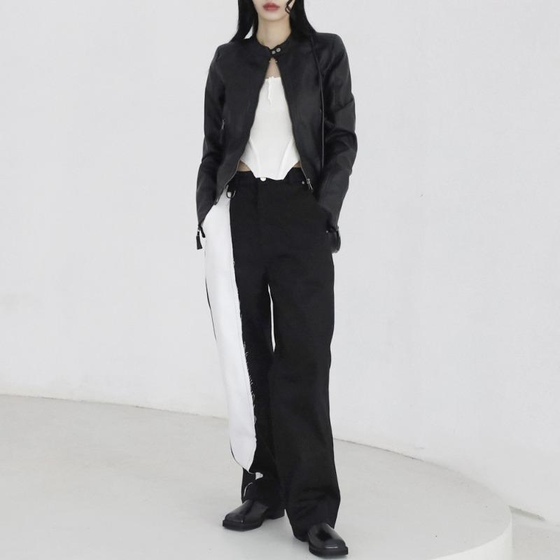 로쉬 레더 집업 자켓