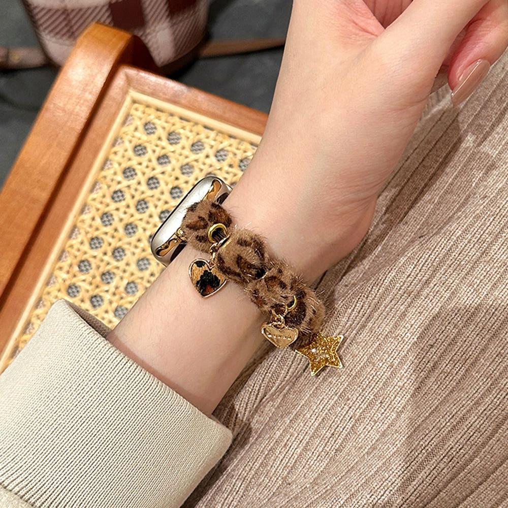 애플워치 레오파드 스트랩 2color 뽀글이 시계줄