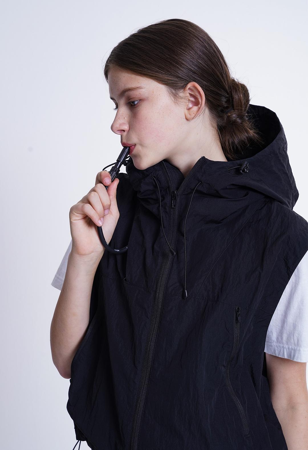 [필로우디] Pillowdy Utility Nylon Vest - Black