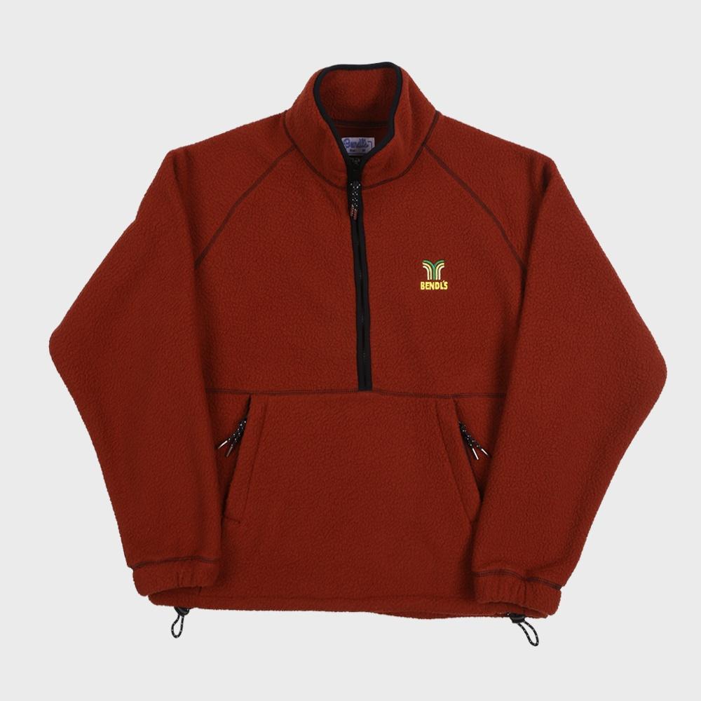FLEECE FULLOVER -RED