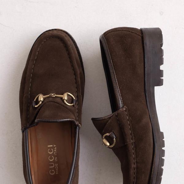 Gucci Suede Horsebit Loafers