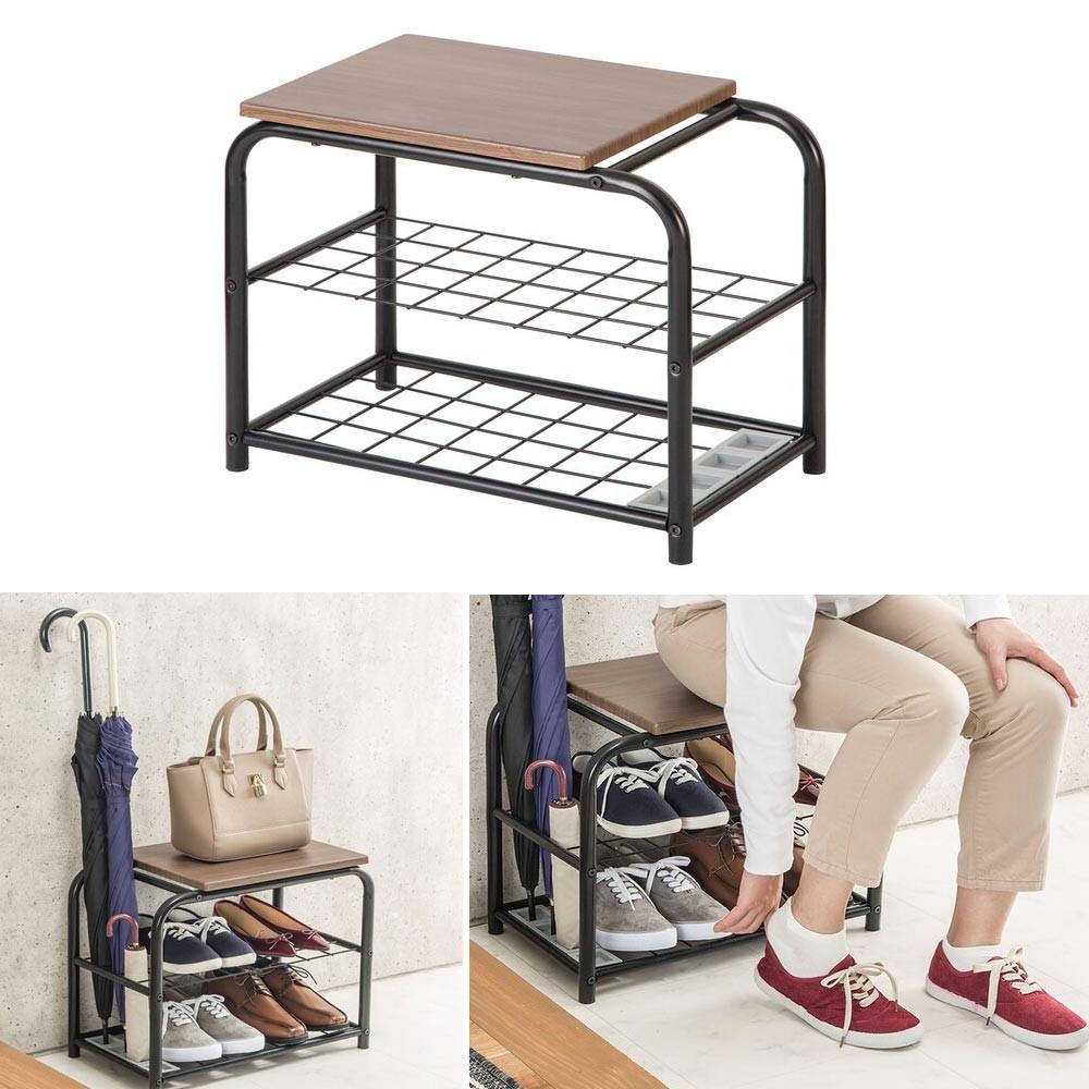 니토리 현관 벤치형 신발 수납장 우산 거치 사무실 원룸 슬림 실내화 신발장