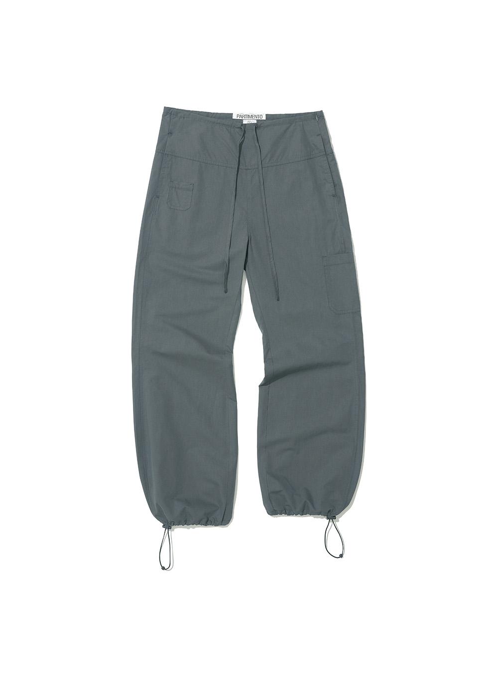 [WOMEN] ROUNDING DRAWSTRING PANTS_CHARCOAL