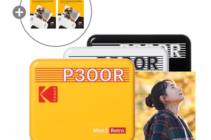 미니3 P300R+카트리지 68매 번들 휴대용 포토프린터 즉석 폴라로이드카메라 사진인화기