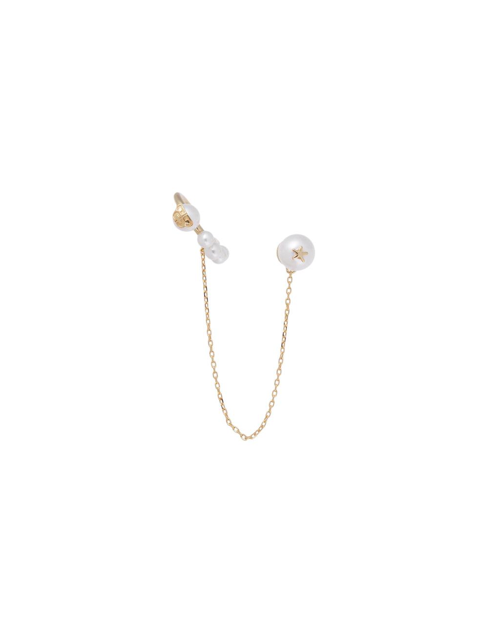 Drop logo ear cuff