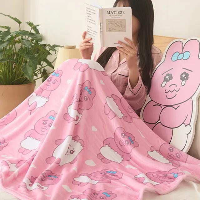 [정품] 빤쮸토끼 오판츄 우사기 극세사 무릎 담요 2종