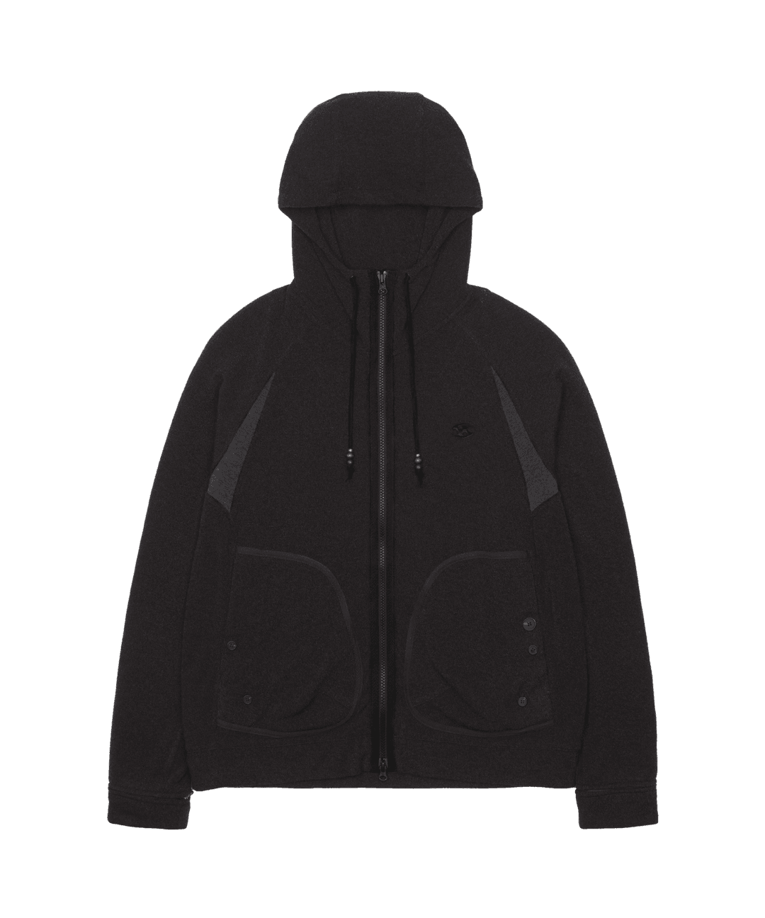 KAPAS KNIT ZIP-UP [BLACK]