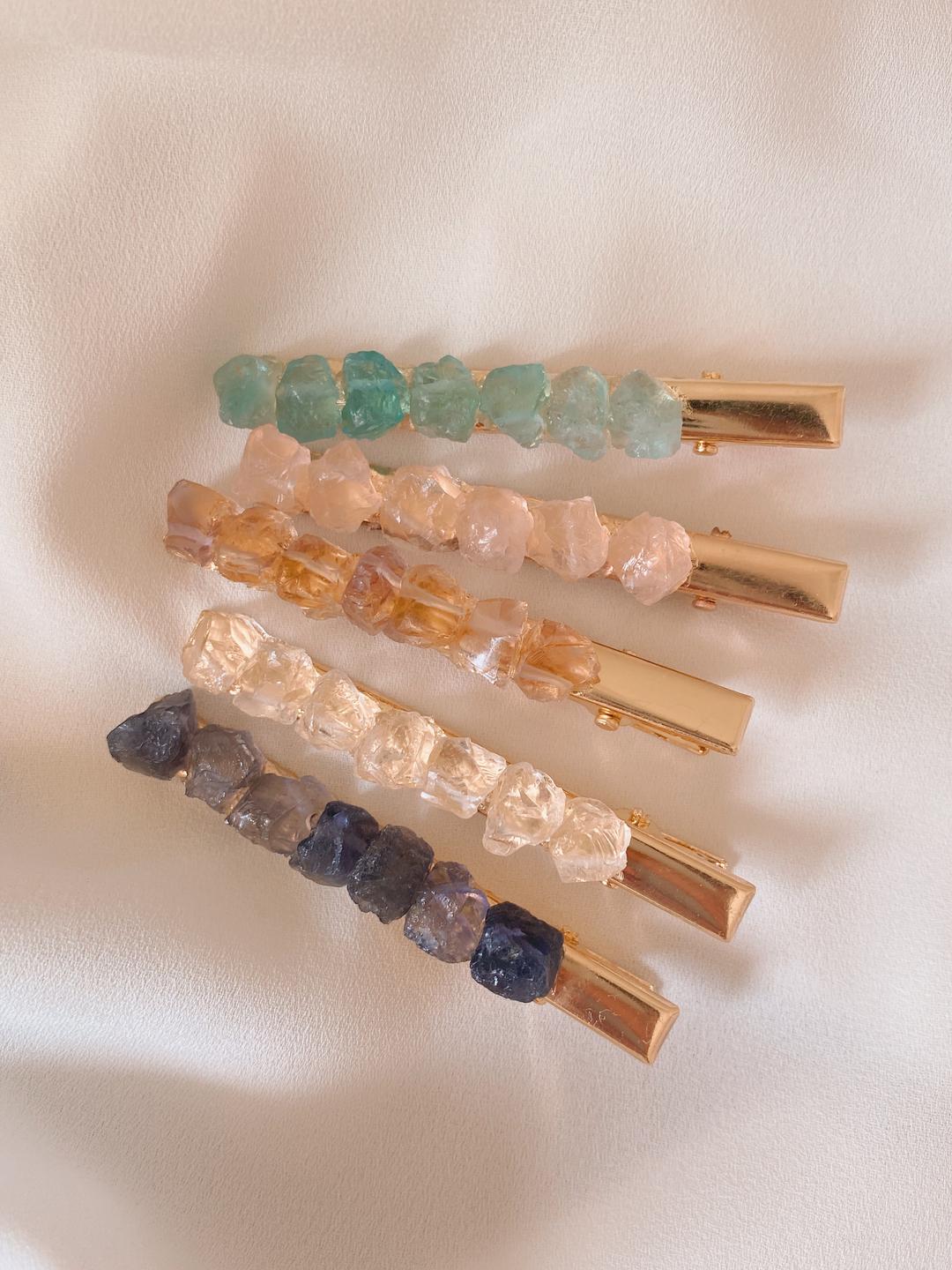 gemstone hairpin.