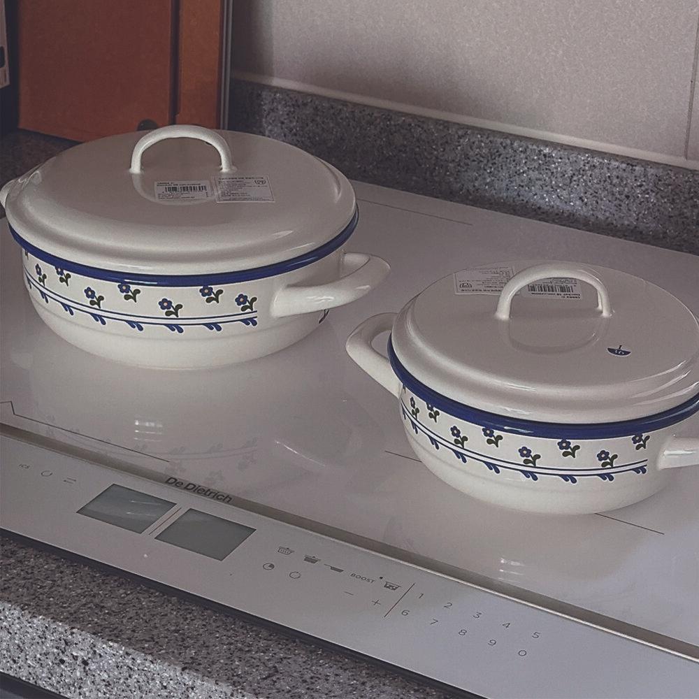 뮌더에마일 원형냄비 20cm 빈티지플라워