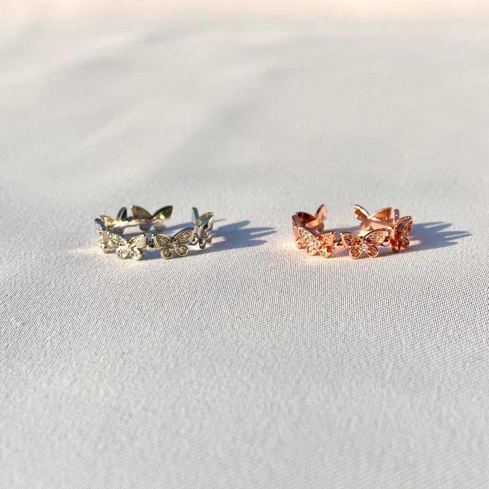 메종드오브젝트 위안부 후원 희망나비 기부반지 - 오픈링 남녀공용 커플 우정