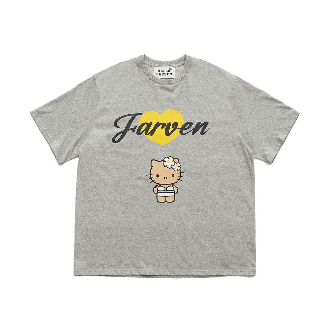 Farven x Tanning Hello Kitty Bikini T-Shirt_Grey