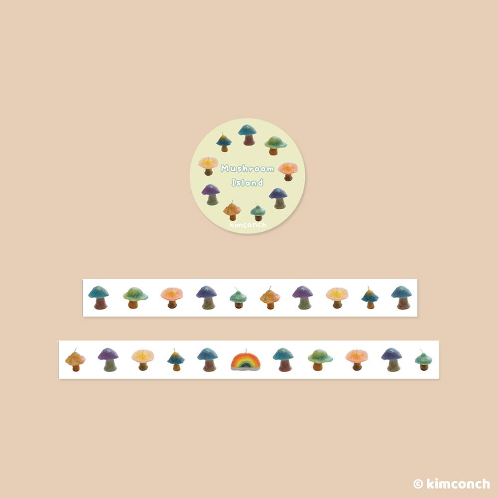 [김콘치] 버섯섬 마스킹테이프