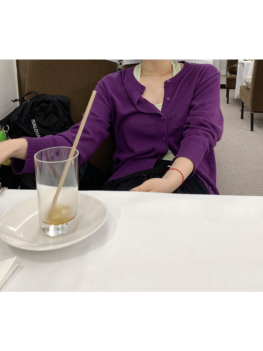 LINEN ROUND CARDIGAN (7COLOR)