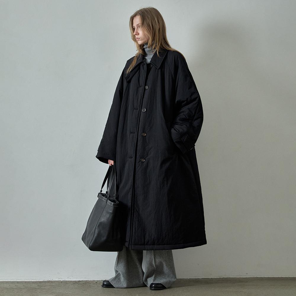 [2차 1/31예약배송] 오버핏 발마칸 패디드 코트_black