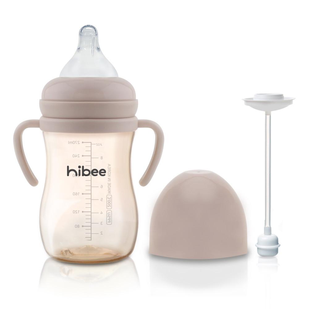 [앉아서나서서먹는] 하이비 PPSU 빨대젖병 270ml 뉴트럴에디션 0개월이상 젖꼭지