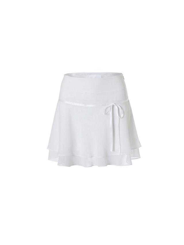 미세키서울 [2월10일 발매] Pocket layered check skirt BLACK