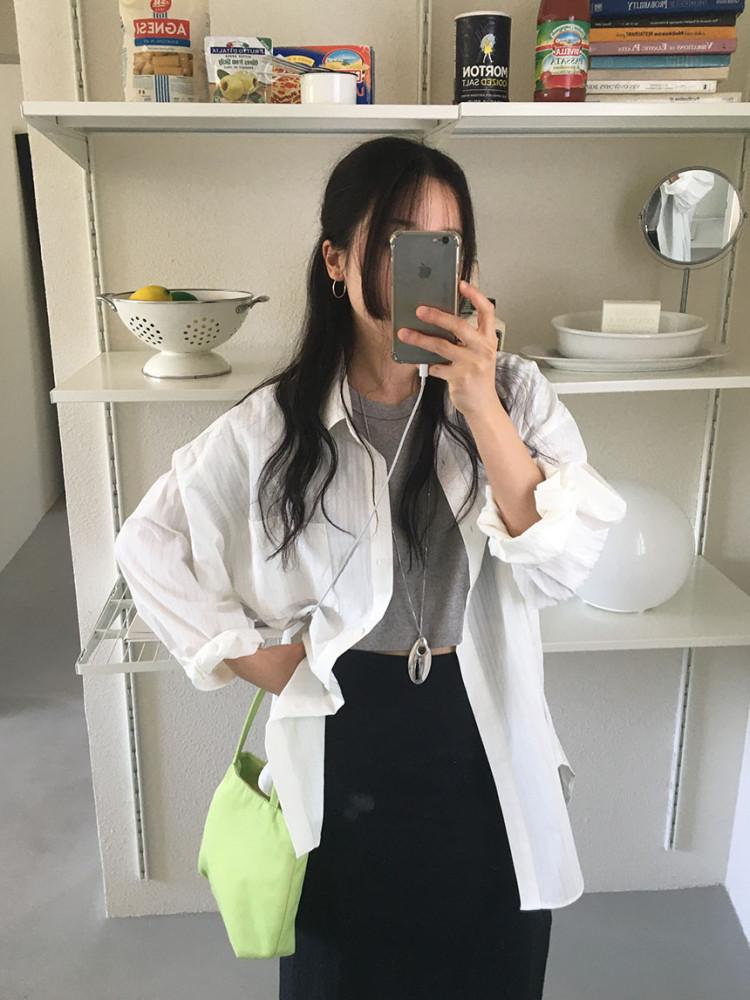 FOREST SHIRT 포레스트 스트라이프 오버핏 셔츠