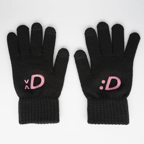 xD :D 스마트폰 터치 장갑_블랙핑크