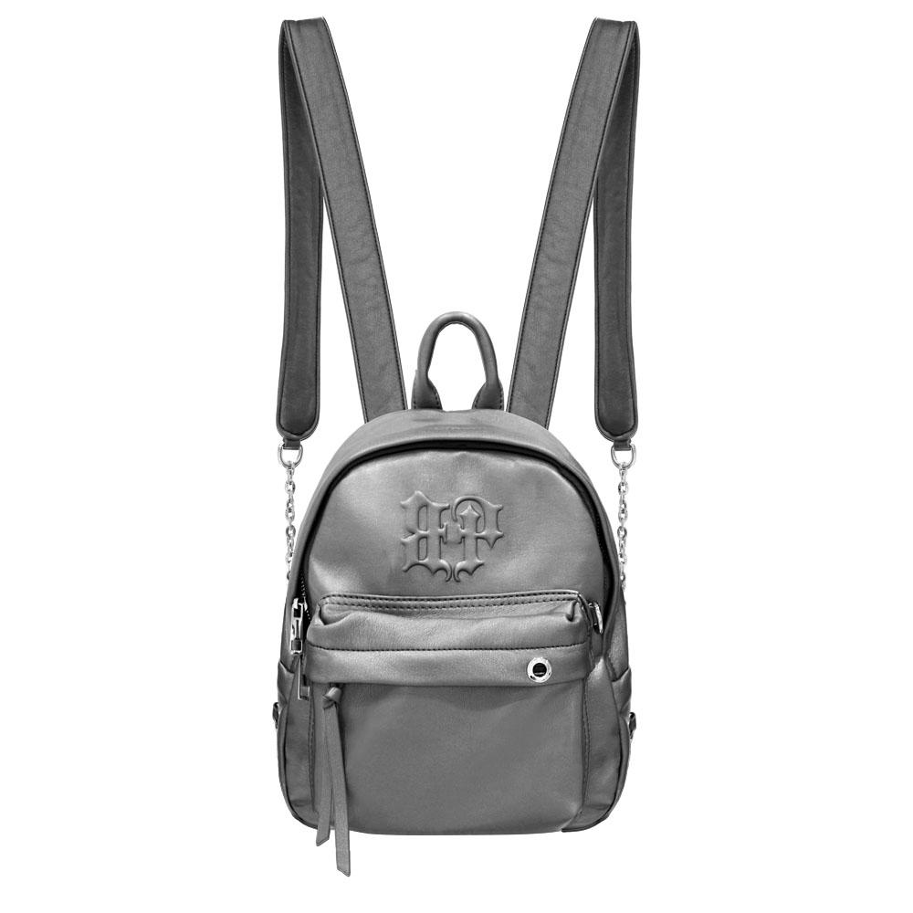 Shadow Chain Mini Backpack _Dark Silver