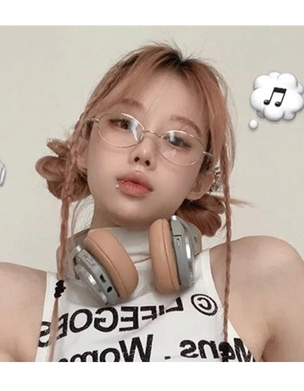 캐시 타원형 프레임 금속 금테 은테 실테 패션 안경 S706