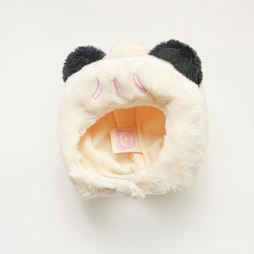 10cm 인형 판다 만두 모자 귀 달린 무속성 아이돌 소품 솜깅이