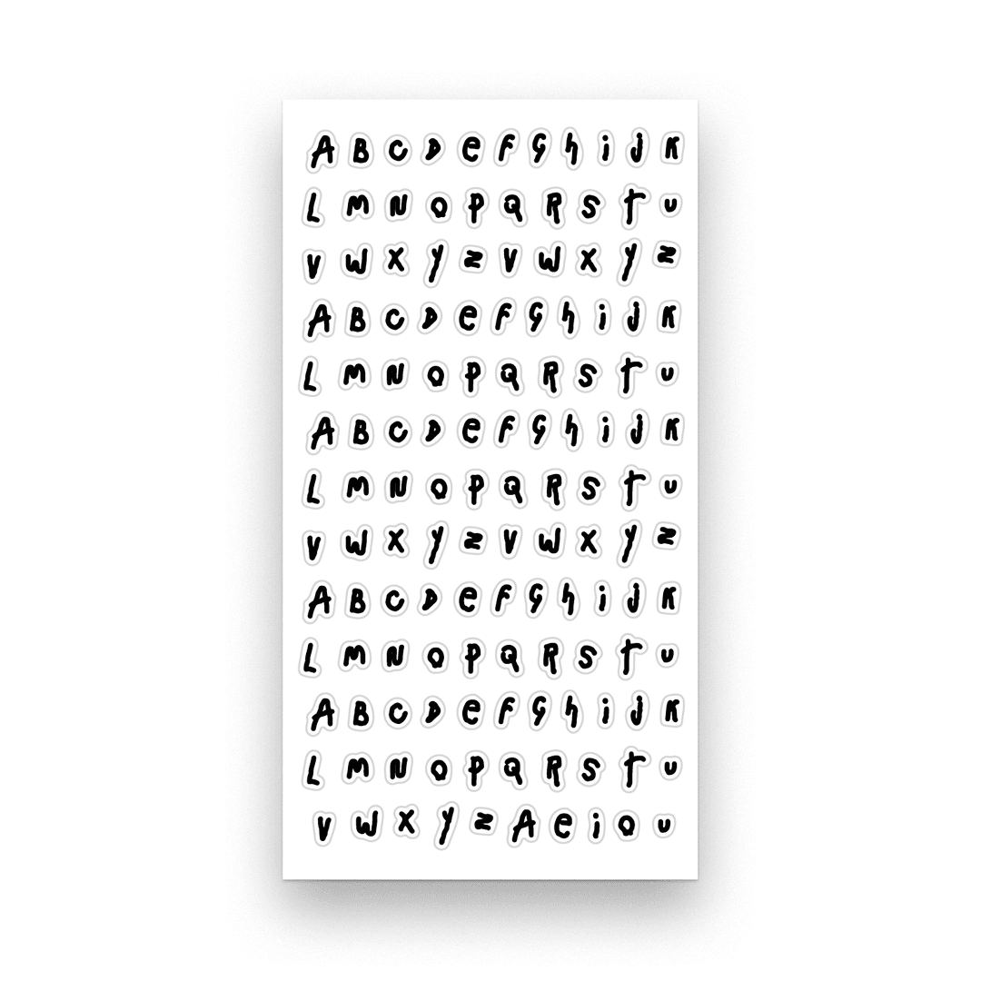 Duphabet sticker # Small