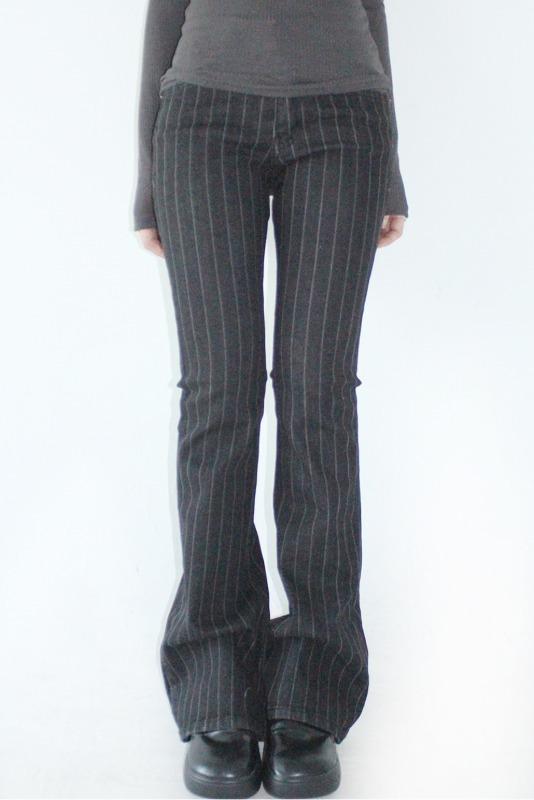 pin stripe black jeans