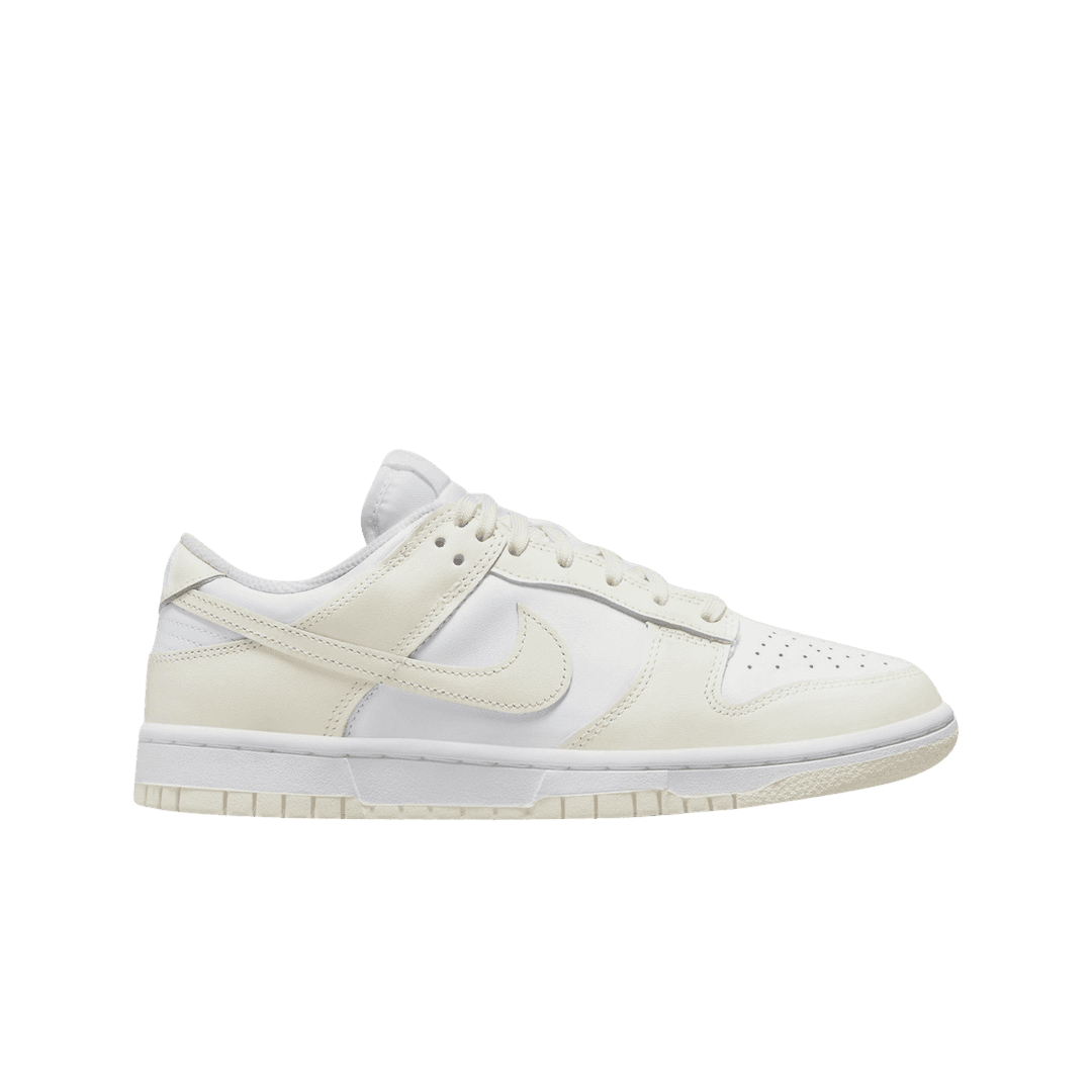 (W) Nike Dunk Low White and Sail
