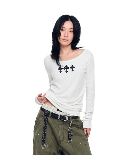 Triple AKM CROS2 Long Sleeve (White)