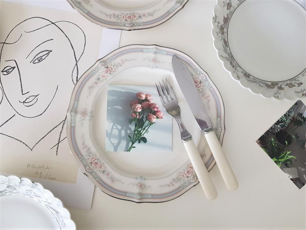 빈티지 노리다케 로스차일드 샐러드 플레이트 / 꽃접시