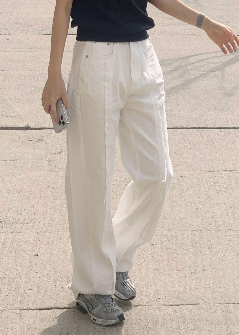 이든 데끼 데님 와이드 팬츠(2colors)