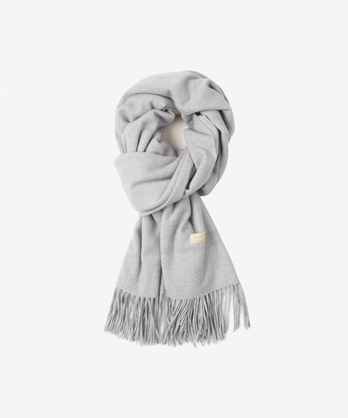 베이직 니트 머플러 멜란지 그레이