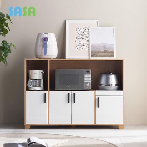 사사가구 다스 1200 다용도 전자렌지대 주방 수납장