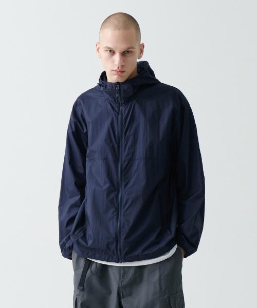 [시티 레저] 라이트웨이트 패커블 윈드브레이커 재킷 [네이비]