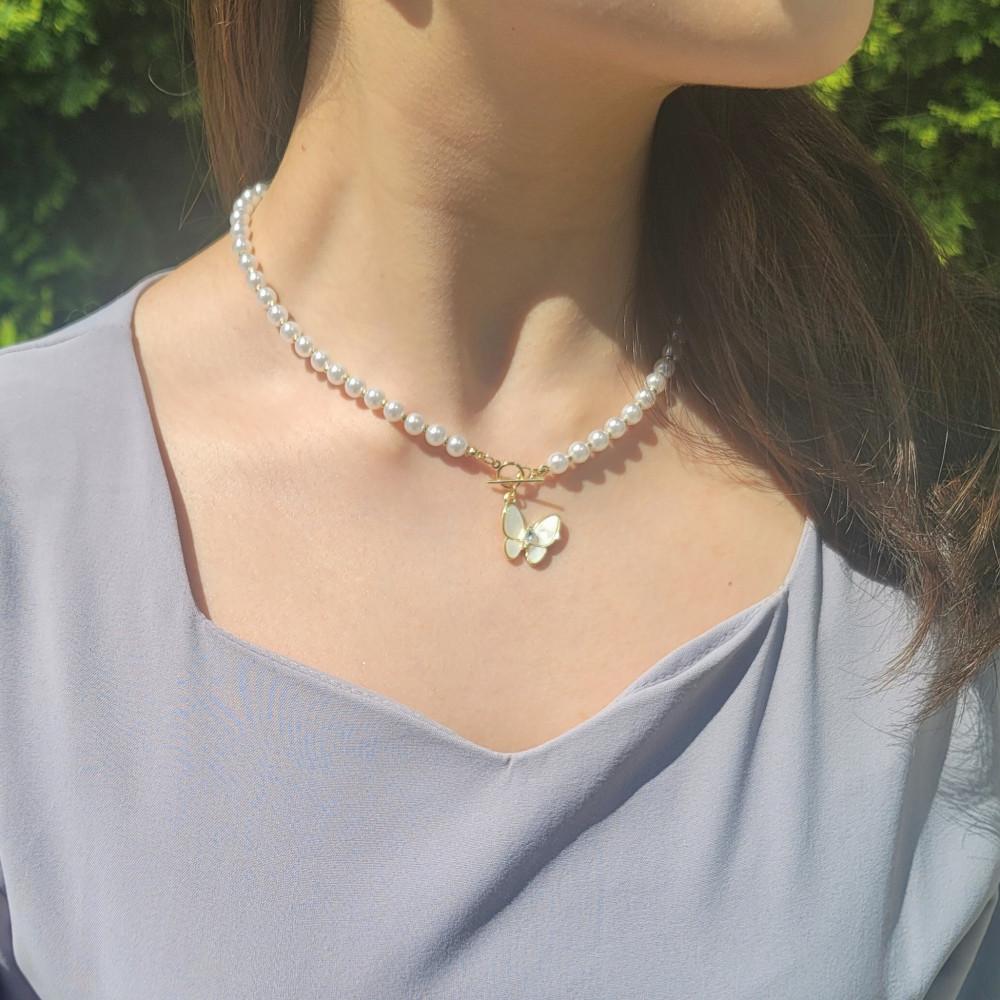 위안부 기부 후원 기억나비 진주 목걸이