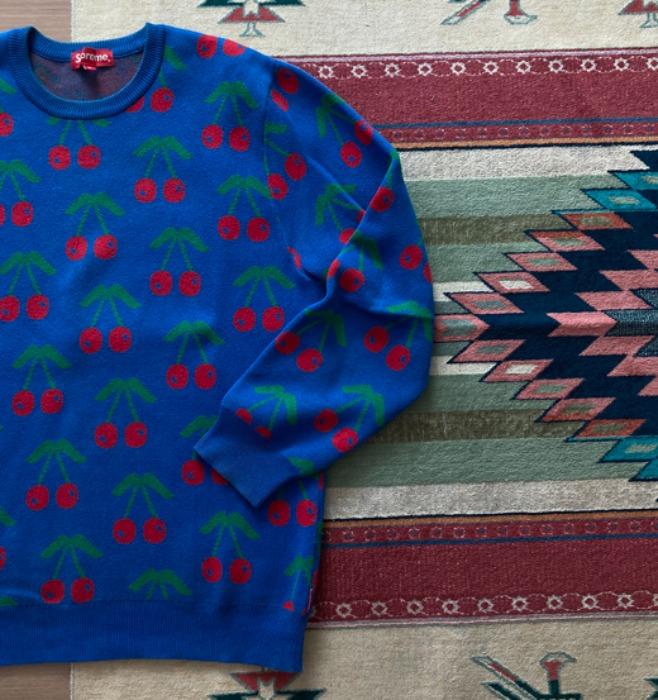 [U.S.A]SUPREME 14FW "cherry\" knit.
