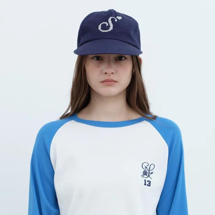 (3nd) S Heart Cross Stitch Cap